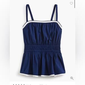 J.Crew Strappy shirred top